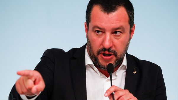 El ministro del Interior italiano, Matteo Salvini El ministro del Interior italiano, Matteo Salvini
