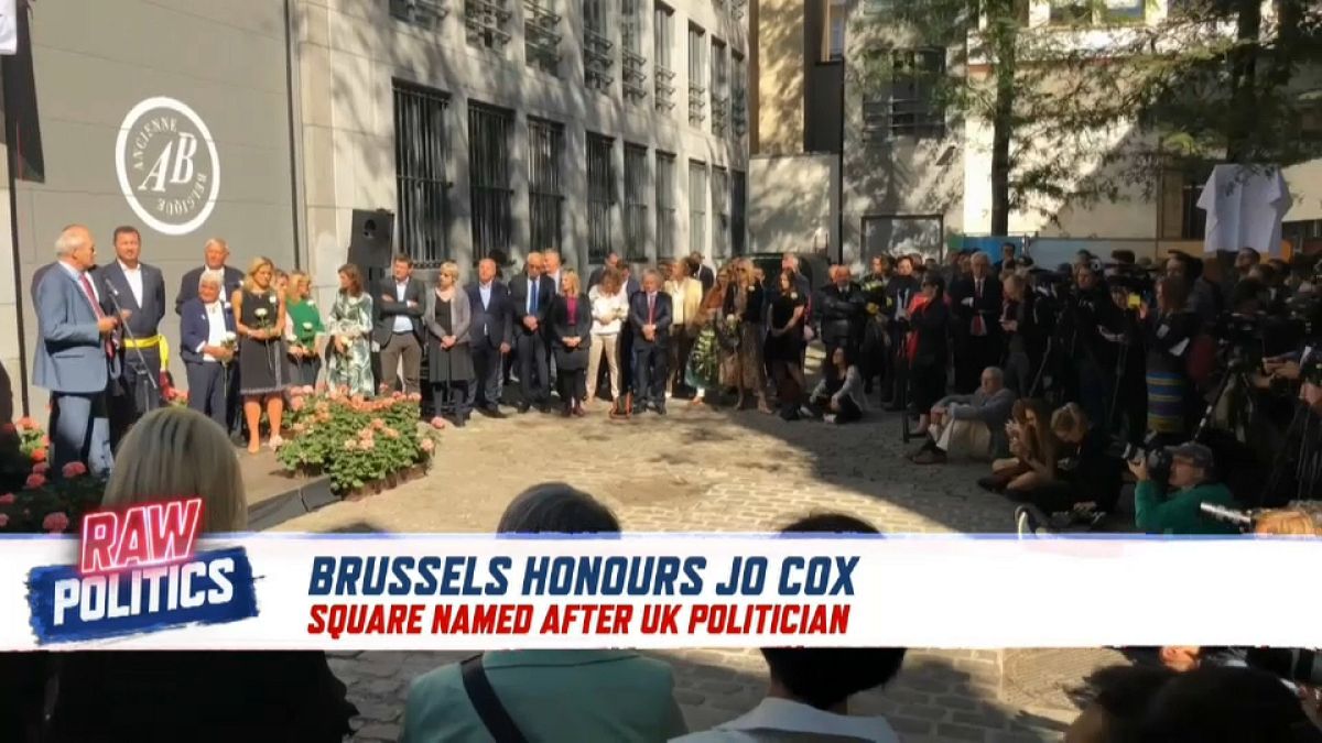 Raw Politics: Brussels honours slain British MP Jo Cox by naming a square after her