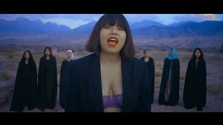 Feminist Kyrgyz singer recieves death threats for showing bra in music video