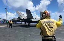 Avião de caça F-35B dos EUA despenha-se após primeiro dia de combate