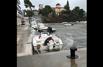 Southern Greece is lashed by Storm  Zorba