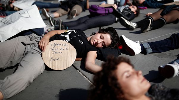 Protesta contra la violencia de género en París. 29/9/2018 Protesta contra la violencia de género en París. 29/9/2018