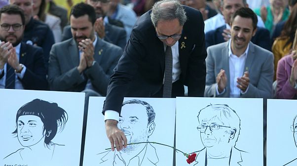 تجمع اعتراض آمیز جدایی طلبان در سالروز همه پرسی استقلال کاتالونیا تجمع اعتراض آمیز جدایی طلبان در سالروز همه پرسی استقلال کاتالونیا