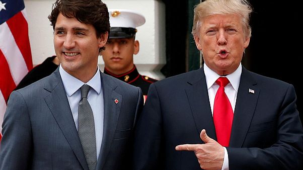 Трамп и Трюдо довольны торговой сделкой Трамп и Трюдо довольны торговой сделкой