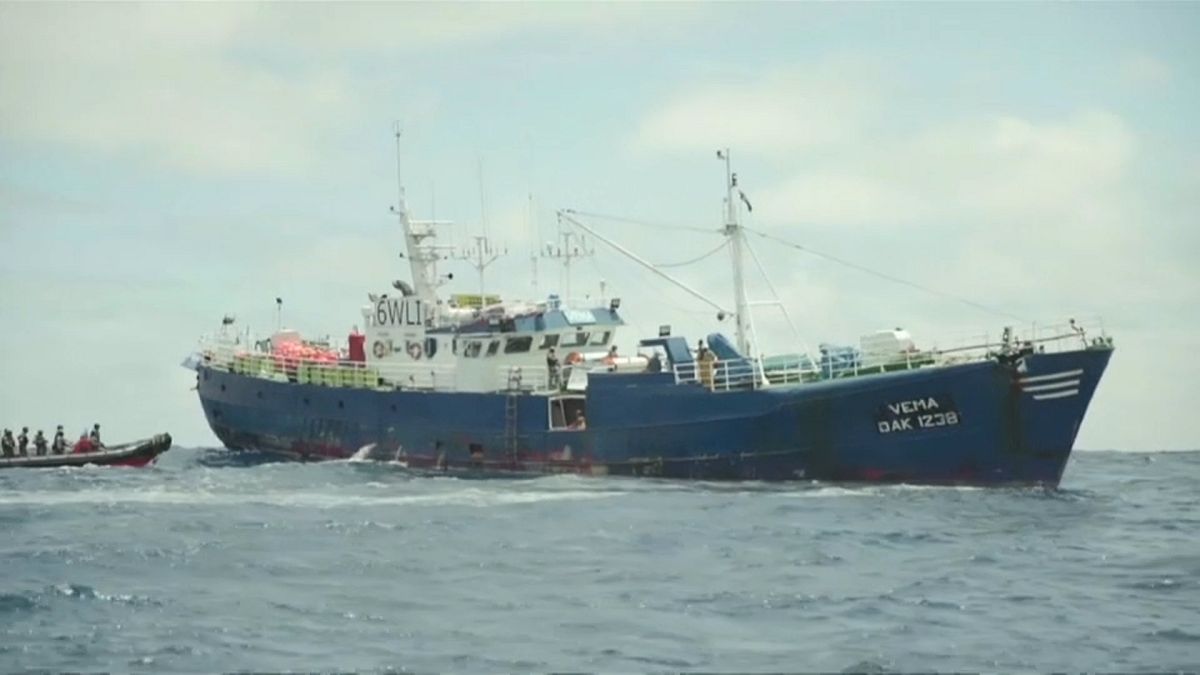 Un barco español acusado de pesca ilegal de tiburones