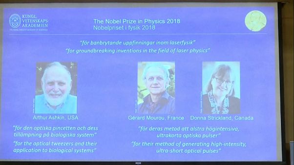 Tres estudios sobre herramientas láser ganan el Premio Novel de Física Tres estudios sobre herramientas láser ganan el Premio Novel de Física