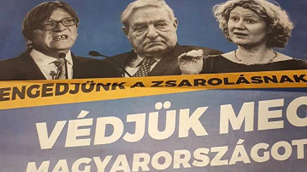 Soros, Sargentini és Verhofstadt képével kampányol a magyar kormány Soros, Sargentini és Verhofstadt képével kampányol a magyar kormány