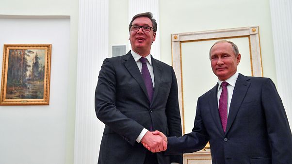 Александр Вучич и Владимир Путин Александр Вучич и Владимир Путин