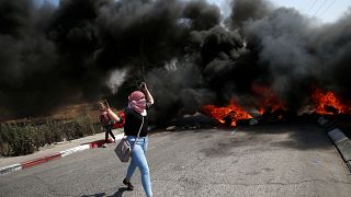 شاهد: اشتباكات بين فلسطينيين والجيش الإسرائيلي في الضفة الغربية
