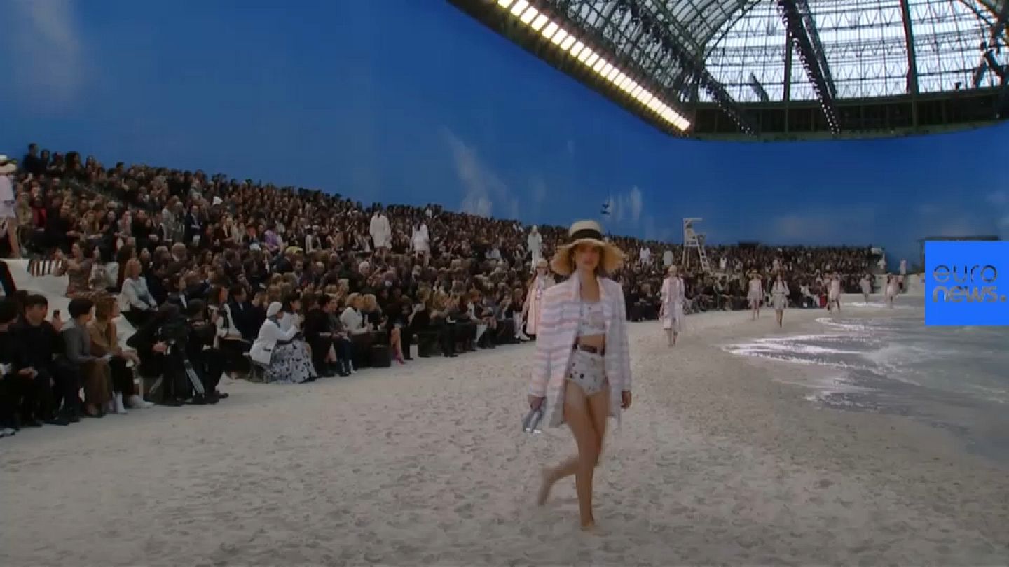 Chanel brings the beach to Paris fashion week