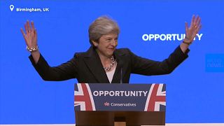 Watch: Theresa May grooves to ABBA's  'Dancing Queen' at Tory Conference