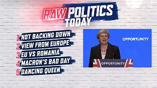 Raw Politics: May's moves, MEPs' concerns over Romania and Macron's bad day 