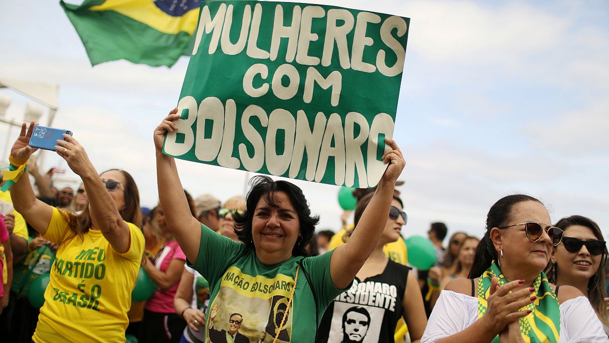 Manifestação de apoio a Bolsonaro