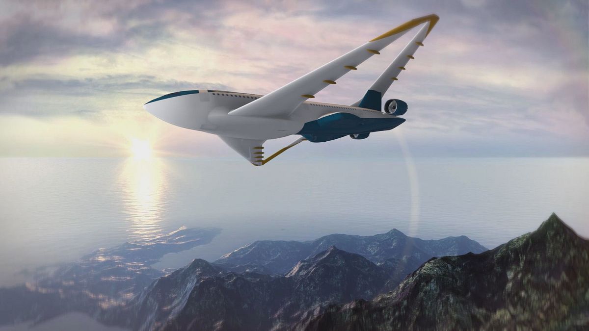 So könnte das Flugzeug der Zukunft aussehen
