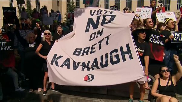 Tausende protestieren gegen Richterkandidaten Kavanaugh Tausende protestieren gegen Richterkandidaten Kavanaugh
