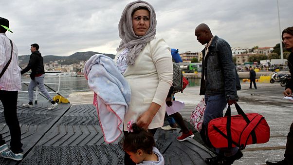 migrant child island of Lesbos migrant child island of Lesbos