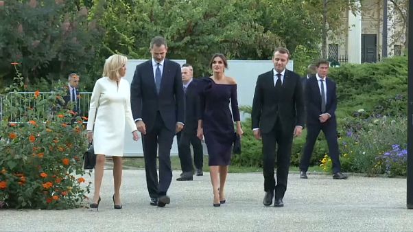 Felipe VI y Macron, juntos en París por Joan Miró Felipe VI y Macron, juntos en París por Joan Miró