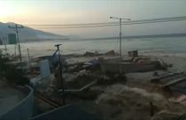 Megrázó videó az indonéz cunami érkezéséről