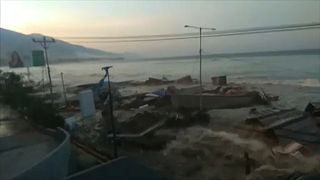 Indonesien: Video zeigt anrollenden Tsunami