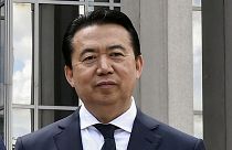  INTERPOL President Meng Hongwei poses at headquarters in Lyon, France