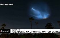 Aurora Borealis and SpaceX light up night skies