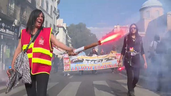 Première grande mobilisation sociale anti-Macron de la rentrée Première grande mobilisation sociale anti-Macron de la rentrée