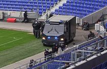 Ataque terrorista simulado en el estadio del Olympique de Lyon durante la reunión del G6