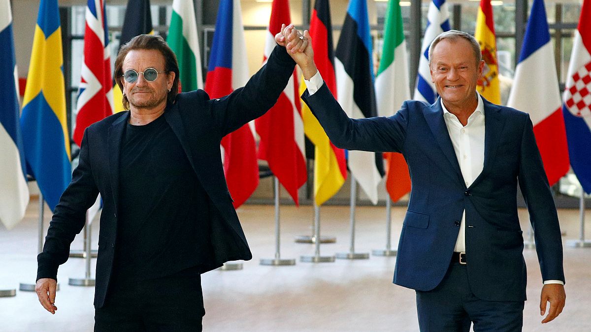 Bono in Brüssel: "Zeigt mehr Liebe für Europa"