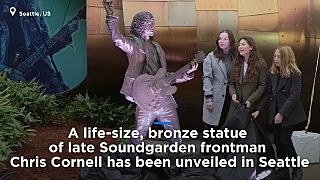 Bronze statue honours Soundgarden's Chris Cornell in Seattle