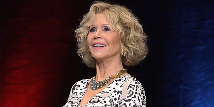 Jane Fonda, atriz e ativista, premiada no Festival Lumière