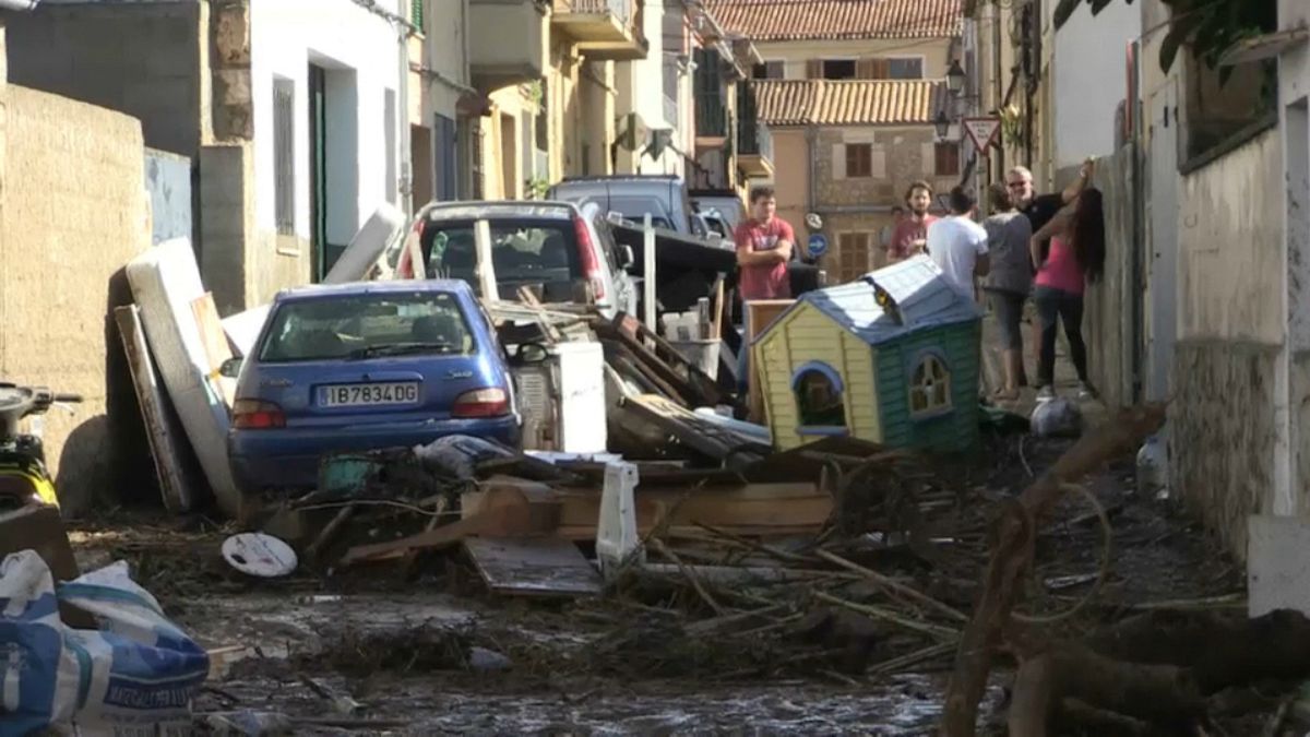 Bilder der Zerstörung: Mallorca nach dem sintflutartigen Regen