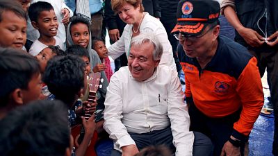  BM Genel Sekreteri Guterres Endonezya'da deprem bölgesini ziyaret etti