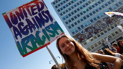 Митинг против расизма в Берлине