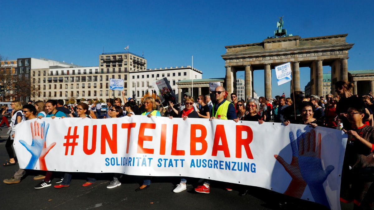 Unteilbar demostration against discrimination in Berlin