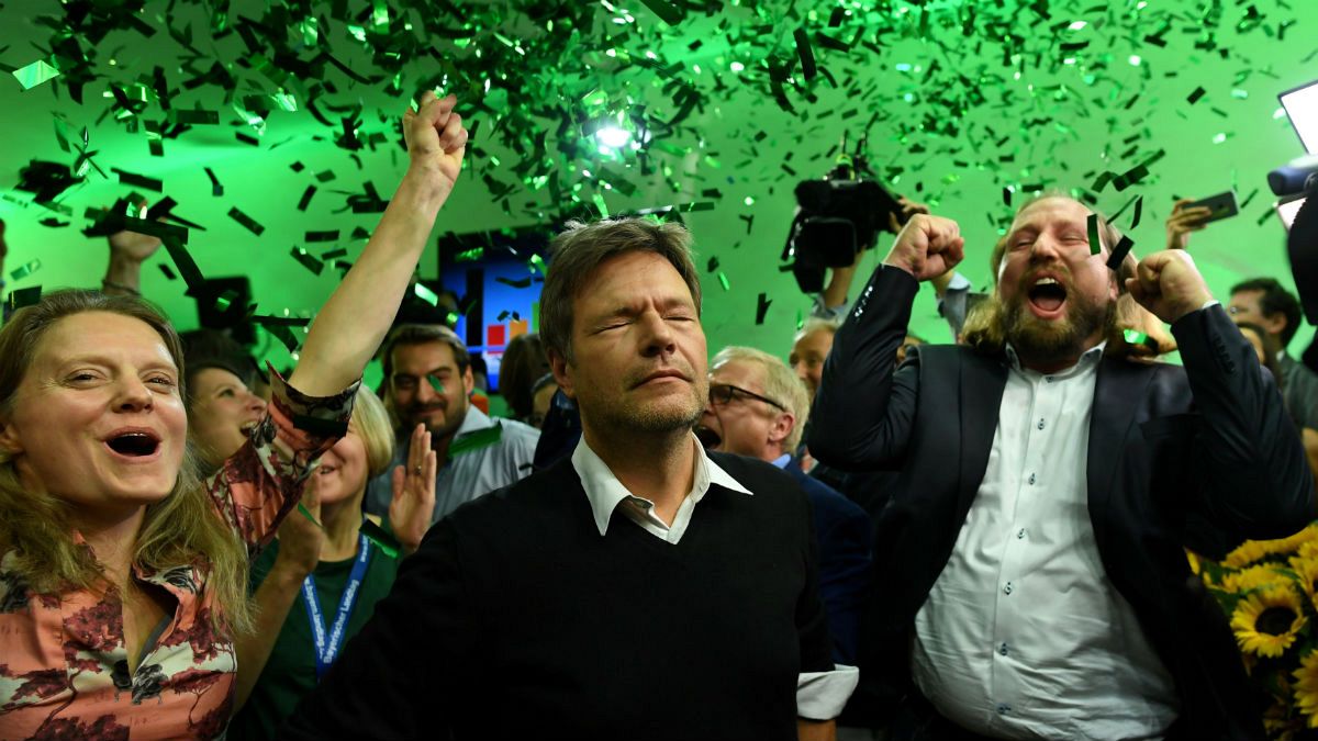 Leaders of the German Green party-Die Gruenen