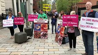 Irland: Proteste gegen das irische Abtreibungsverbot in Belfast