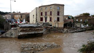Εικόνες καταστροφής στη νότια Γαλλία
