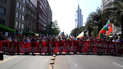 Heurts à l'issue d'une manifestation de soutien à la cause Mapuche au Chili