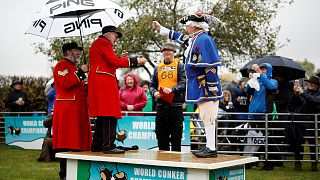 Watch: Competitors have smashing time at World Conker Championships