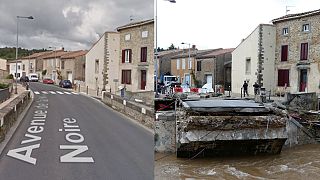 Antes - después: las imágenes de las inundaciones en Francia