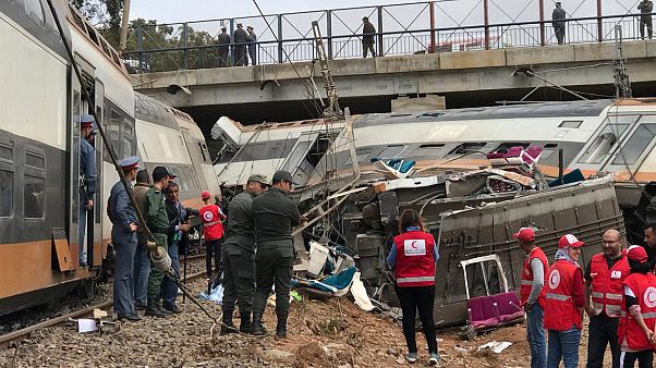 Varios muertos y numerosos heridos tras un accidente de tren en Marruecos Varios muertos y numerosos heridos tras un accidente de tren en Marruecos