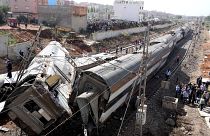 Au Maroc, le déraillement d'un train de passagers fait au mois sept morts