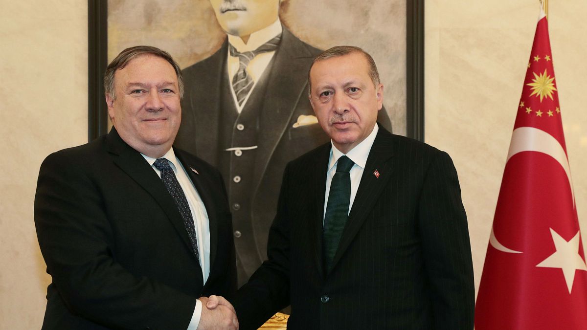 Cumhurbaşkanı Erdoğan, ABD Dışişleri Bakanı Mike Pompeo'yu kabul etti. 