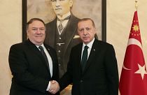 Cumhurbaşkanı Erdoğan, ABD Dışişleri Bakanı Mike Pompeo'yu kabul etti.