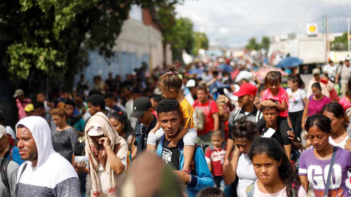 Caravana de migrantes Trump amenaza a Honduras y Guatemala