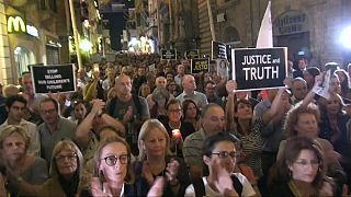 Az egy éve megölt máltai újságírónőre emlékeztek