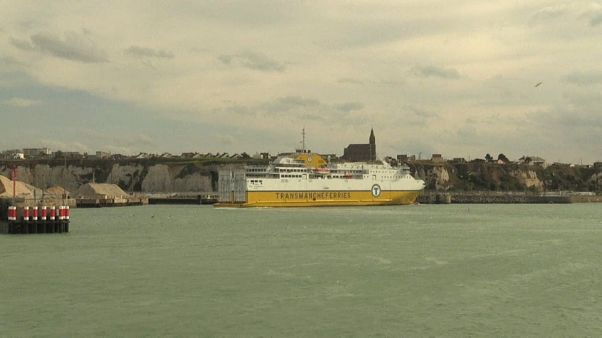 Dieppe-Newhaven : un ferry défie la tempête Brexit Dieppe-Newhaven : un ferry défie la tempête Brexit