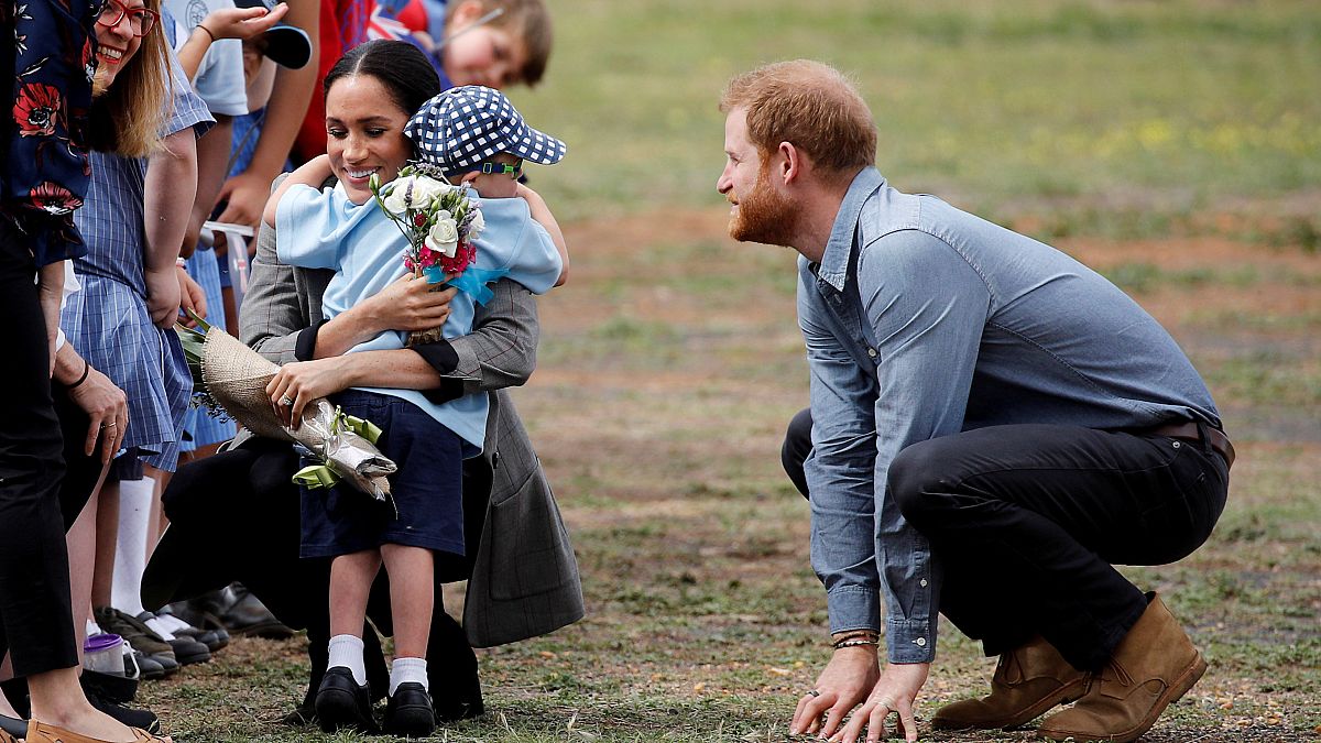 Watch: Prince Harry's beard proves fascinating for young boy