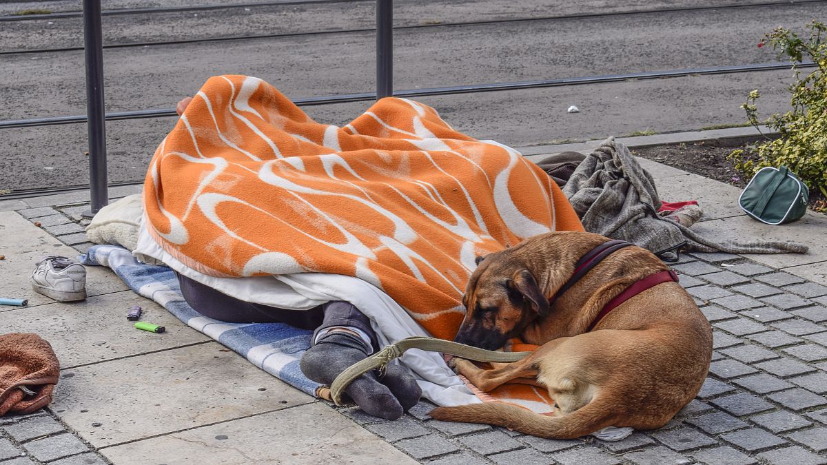 Egy hajléktalan Budapesten 2017-ben