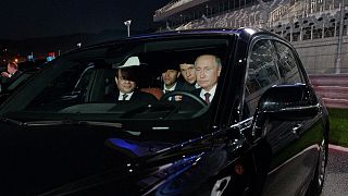Watch: Putin powers Egyptian President around F1 circuit in latest manly pursuit